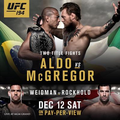 Jose Aldo vs Conor McGregor Fight Result UFC 194 - Aldo vs. McGregor