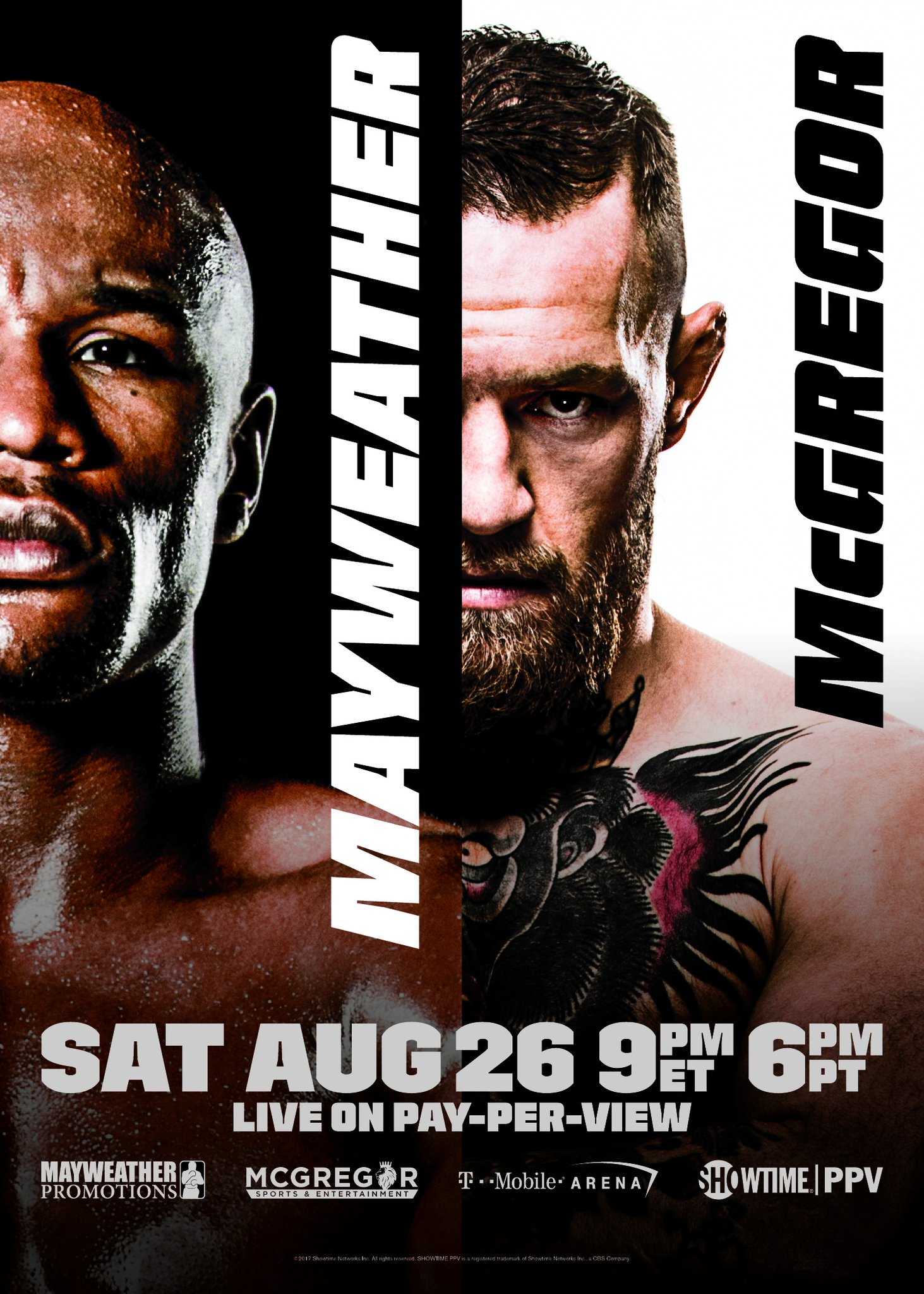 Showtime Boxing - Mayweather vs. McGregor Fight Card Results1463 x 2048